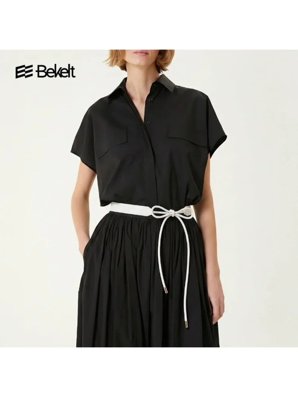 Stylish Leather Tie Belt for Women - Wrap Cinch Knotted Skinny Rope Belt for